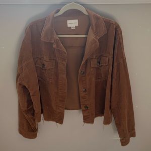 American Eagle- Brown Long Sleeve Button Up SIZE M